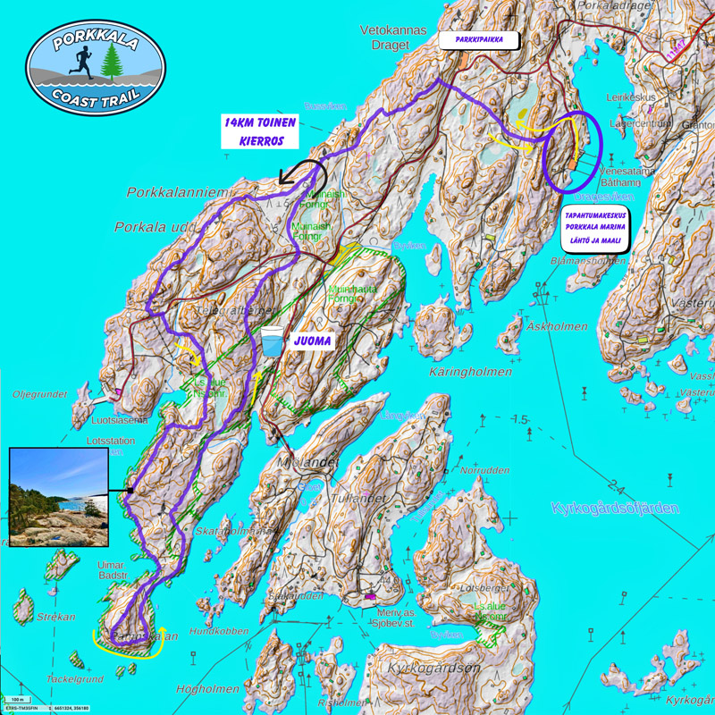 Porkkala Coast Trail Route map 2026
